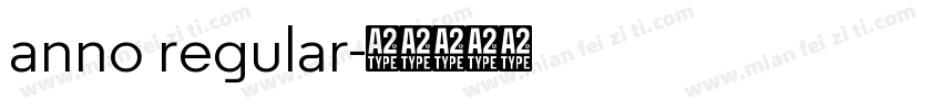 anno regular字体转换